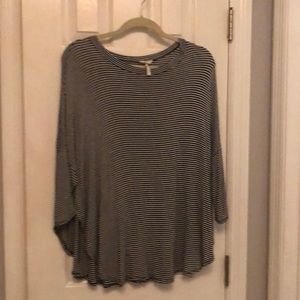 XL Draped striped tee